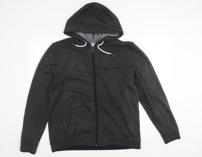Mens UK Size L Racing Green Grey Basic Jacket