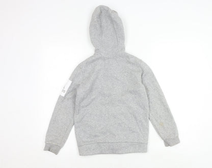 Adidas Boys Grey Full Zip Hoodie 9-10 Years