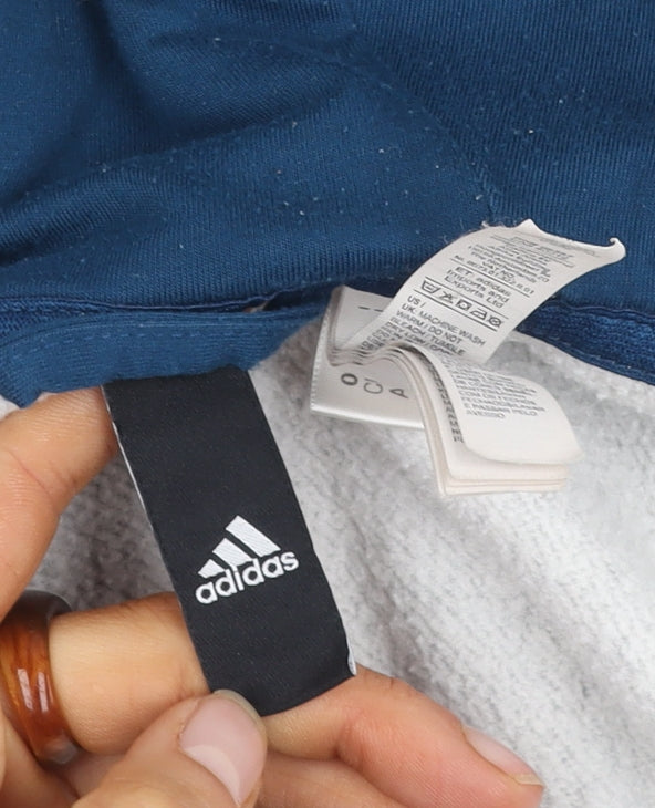 Adidas Boys Grey Full Zip Hoodie 9-10 Years