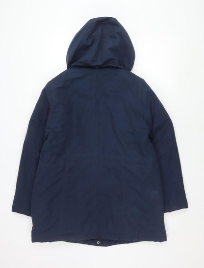 BHS Women's Blue Hooded Casual Jacket Size 14