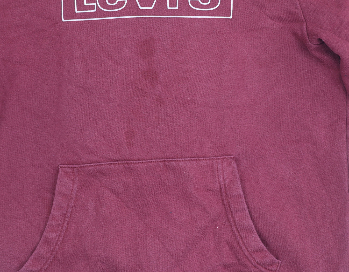 Mens UK Size S Levi's Red Pullover Hoodie
