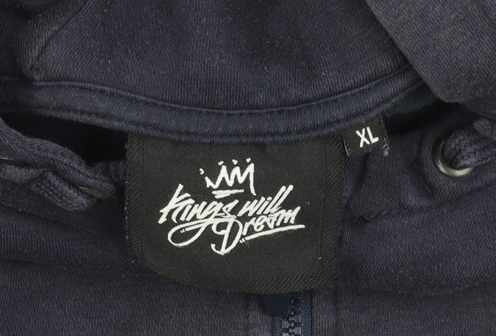Kings Will Dream Boys Blue XL Basic Jacket, Full Zip, Hooded