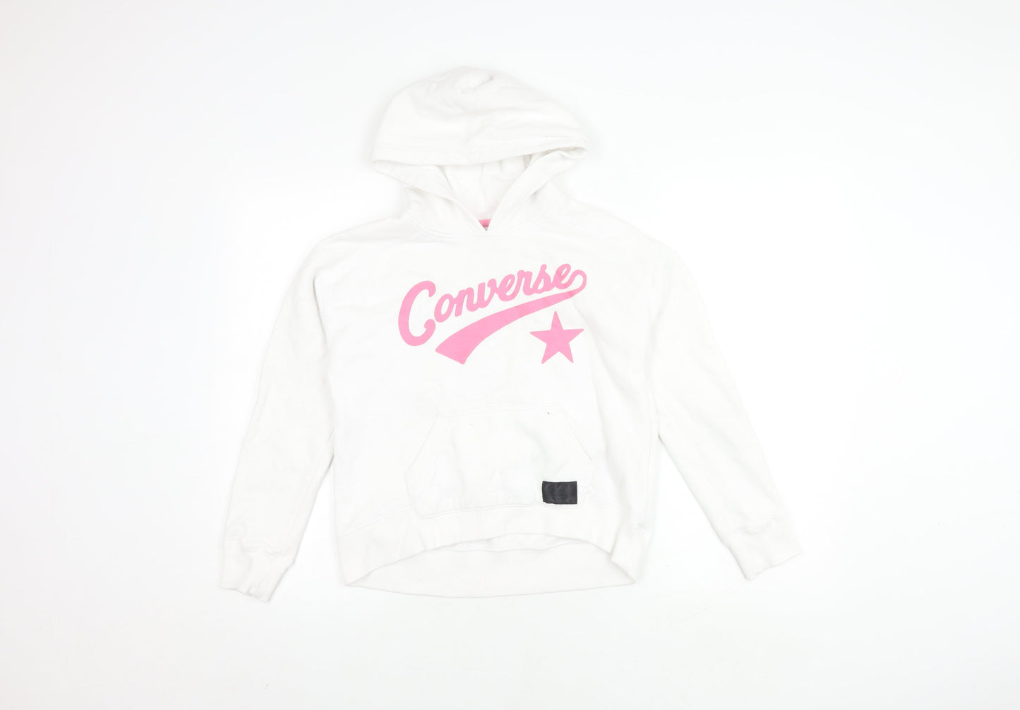 Converse Girls White Hoodie, Size 12-13, Pullover Style