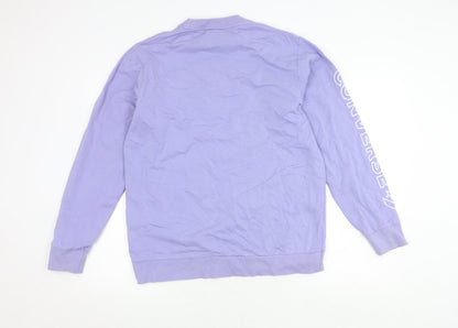 Mens UK Size S Converse Purple Pullover Sweatshirt
