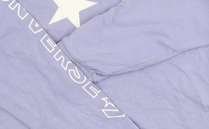 Mens UK Size S Converse Purple Pullover Sweatshirt
