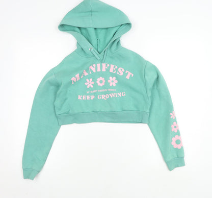 New Look Girls Green Pullover Hoodie 10-11 Years