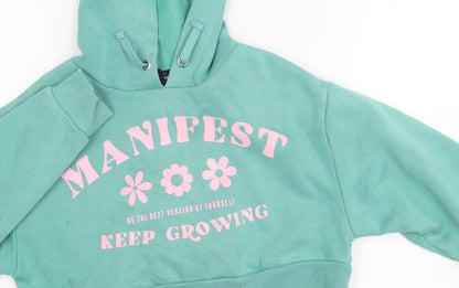New Look Girls Green Pullover Hoodie 10-11 Years