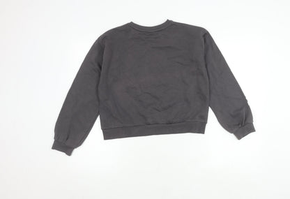 Primark Girls Grey Stitch Pullover Sweatshirt 12-13 Years