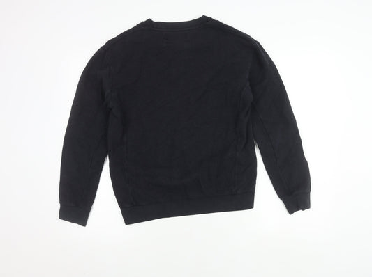Zara Men's Black S Pullover Sweatshirt