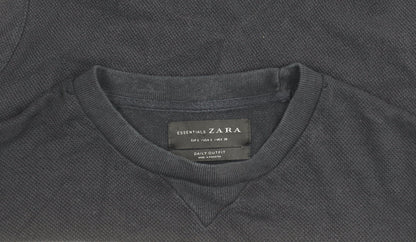 Zara Men's Black S Pullover Sweatshirt