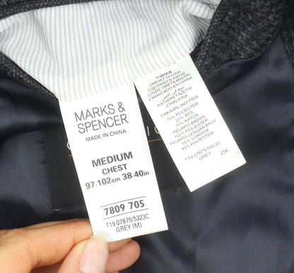 Mens UK Size 38 Marks and Spencer Regular Grey Suit Jacket