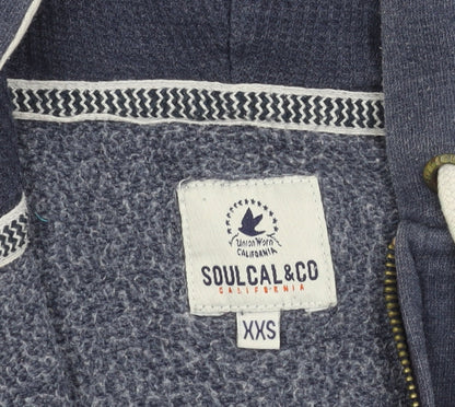 Womens UK Size 2XS SoulCal & Co Blue Basic Jacket