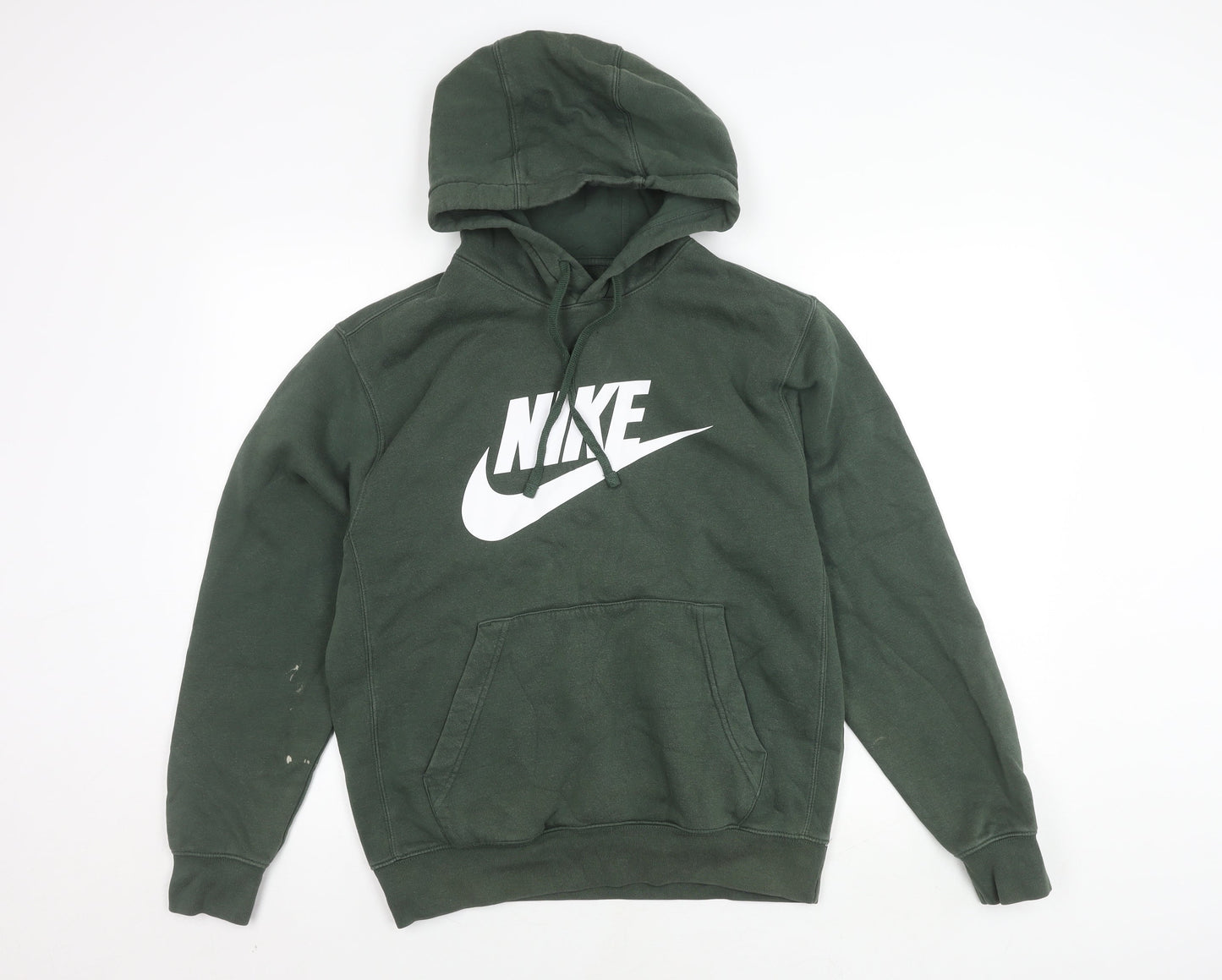 Mens UK Size S Nike Green Pullover Hoodie