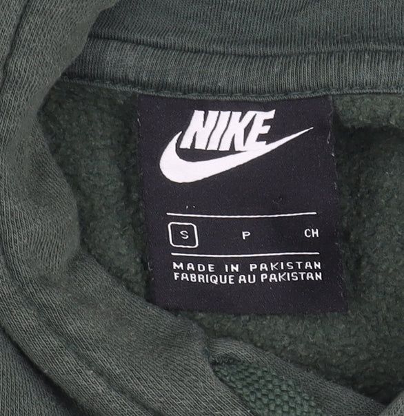 Mens UK Size S Nike Green Pullover Hoodie