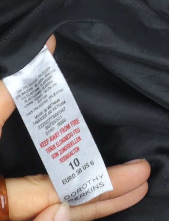 Dorothy Perkins Women's Blazer Black Size 10