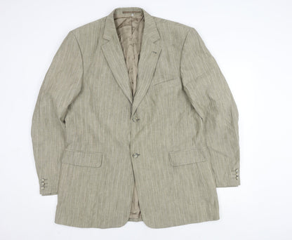 Mens UK Size 44 Lakeland Regular Beige Suit Jacket