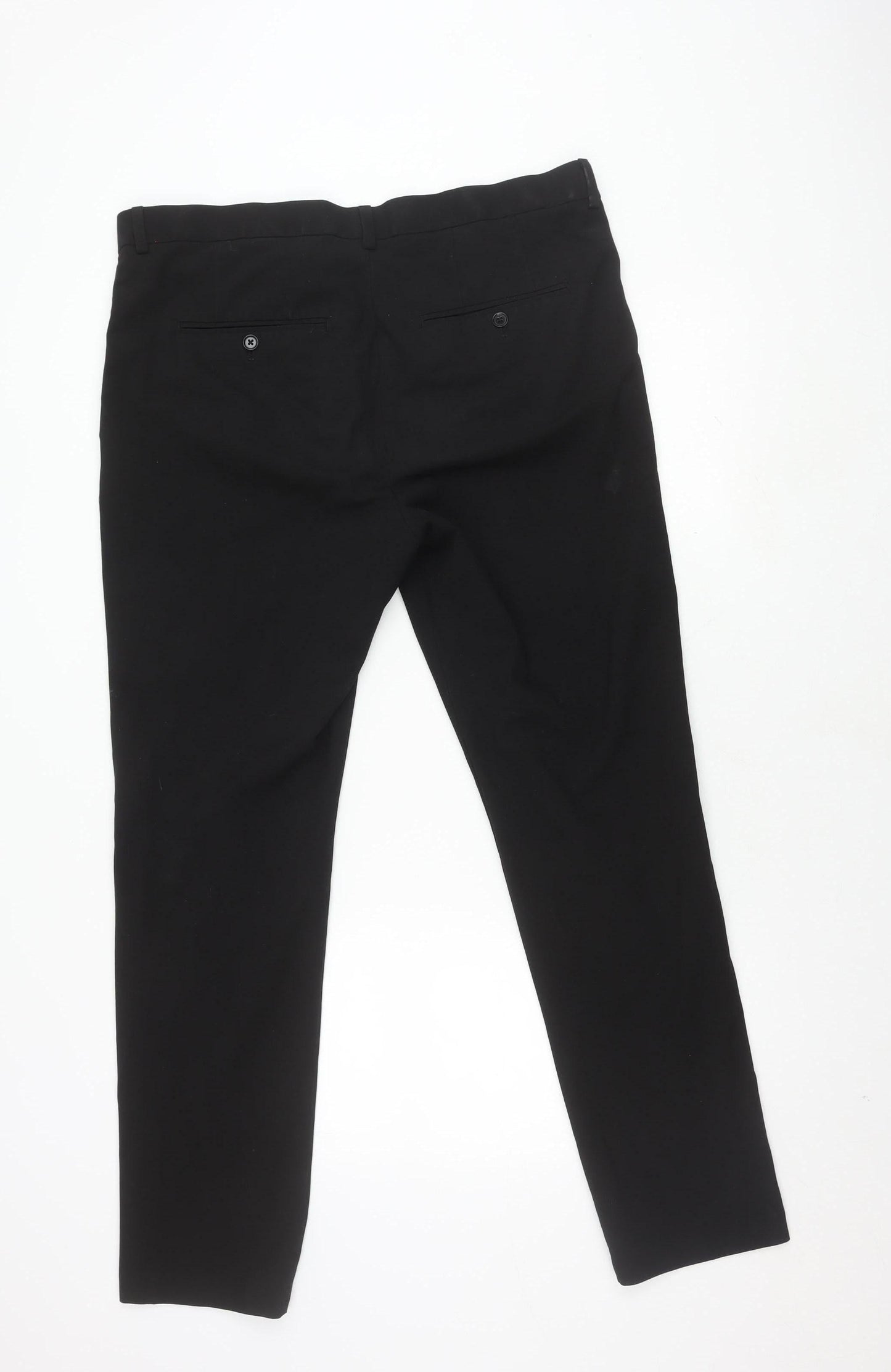 H&M Men’s Black Slim Fit Trousers, Size 36