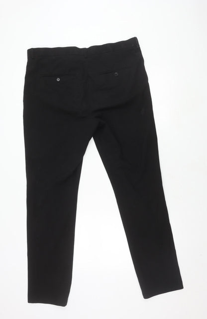 H&M Men’s Black Slim Fit Trousers, Size 36
