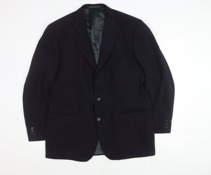 Mens UK Size 42 Marks and Spencer Regular Blue Suit Jacket