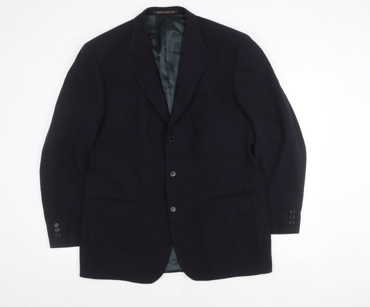 Mens UK Size 42 Marks and Spencer Regular Blue Suit Jacket