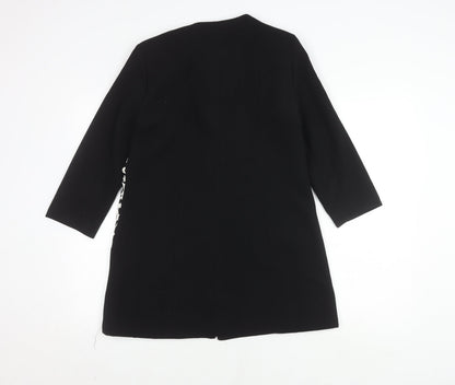 Beloved Women's Medium Black Long Animal Print Blazer