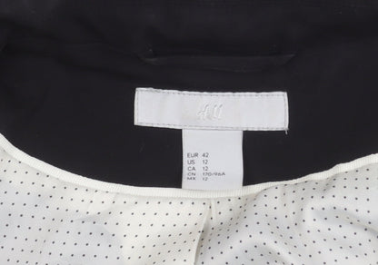 H&M Women’s Black Regular Fit Blazer Size 14