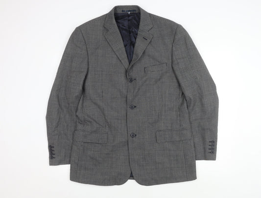 Mens UK Size 40 Debenhams Regular Grey Suit Jacket