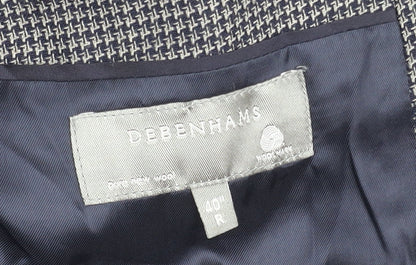 Mens UK Size 40 Debenhams Regular Grey Suit Jacket