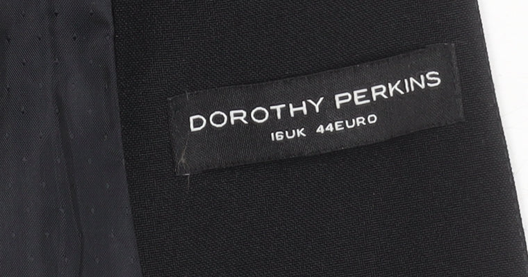 Womens UK Size 16 Dorothy Perkins Regular Black Blazer