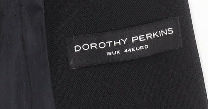Womens UK Size 16 Dorothy Perkins Regular Black Blazer