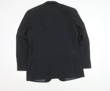Skopes Men's Black Striped Blazer 40R Classic