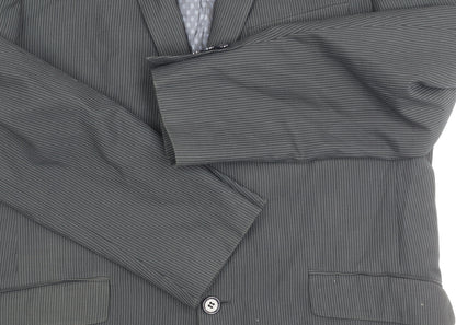 Skopes Men's Black Striped Blazer 40R Classic