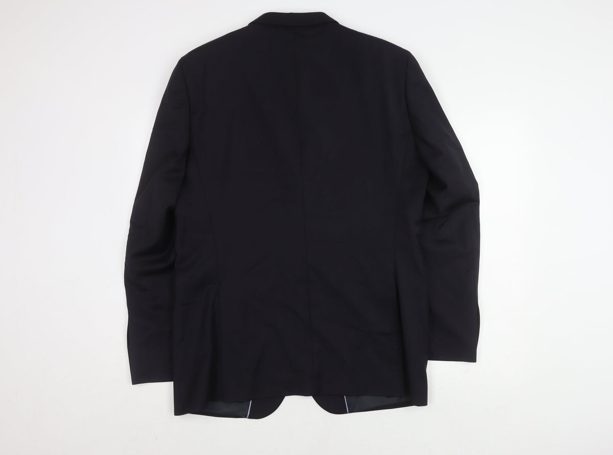 Mens UK Size 44 Zara Regular Black Suit Jacket