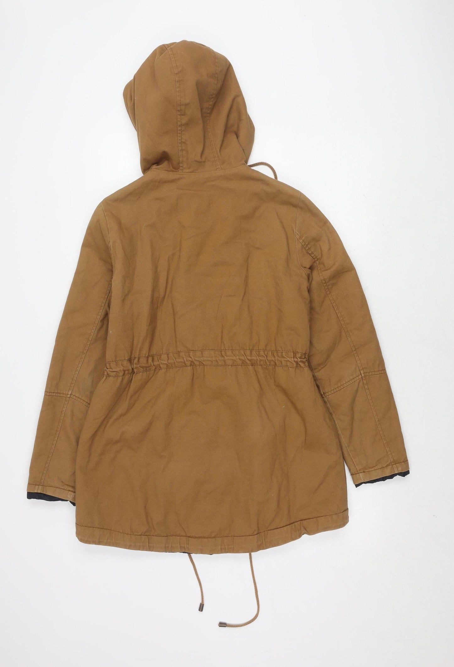 Lucky Ladies Women's Brown Hooded Parka Jacket M