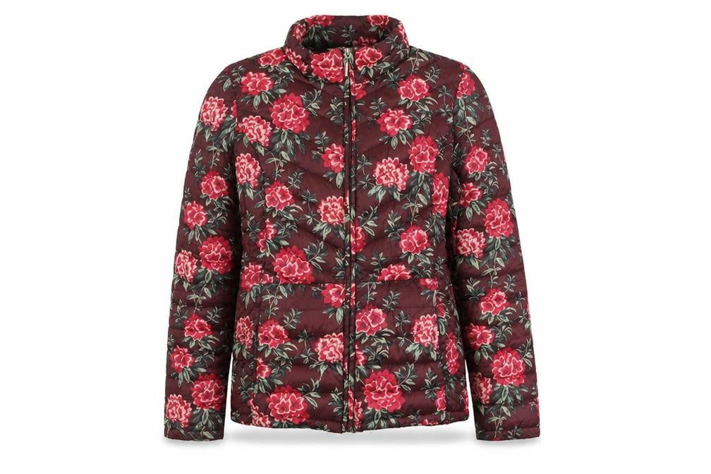 Womens UK Size 12 Classic Multicoloured Quilted Coat