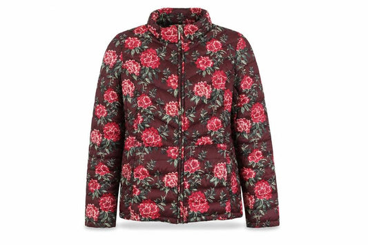 Womens UK Size 12 Classic Multicoloured Quilted Coat