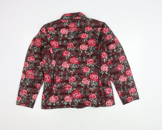 Classic Women's Multicoloured Quilted Jacket Size 12