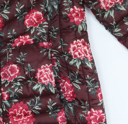 Classic Women's Multicoloured Quilted Jacket Size 12