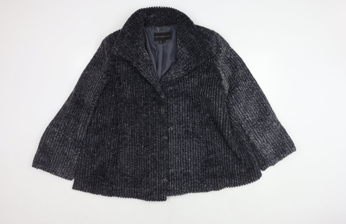 Womens UK Size M Centigrade Black Basic Jacket
