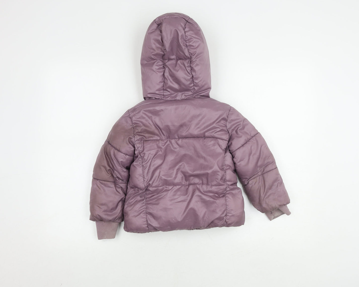 Gap Girls Purple Puffer Jacket 4 Years Winter Hooded