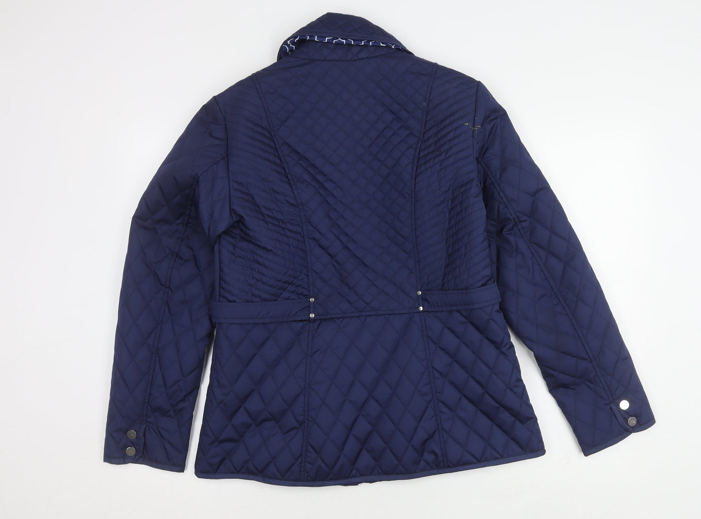 Womens UK Size S Centigrade Blue Quilted Coat