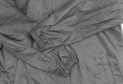Mens UK Size M Snowdonia Black Windbreaker Coat