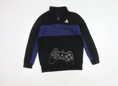 Sony PlayStation Boys Black Hoodie Size 12-13 Years