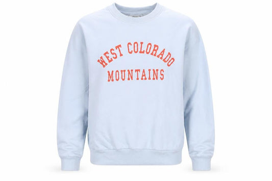 Front view of Bershka unisex blue pullover sweatshirt l
