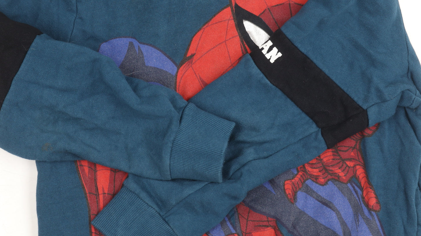 Marvel Spider-Man Boys Blue Hoodie Age 9 Years