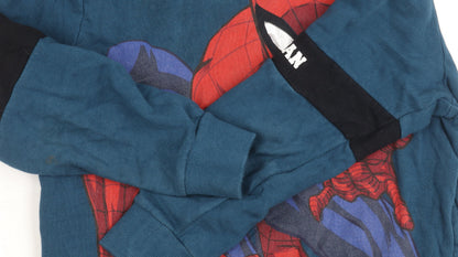Marvel Spider-Man Boys Blue Hoodie Age 9 Years
