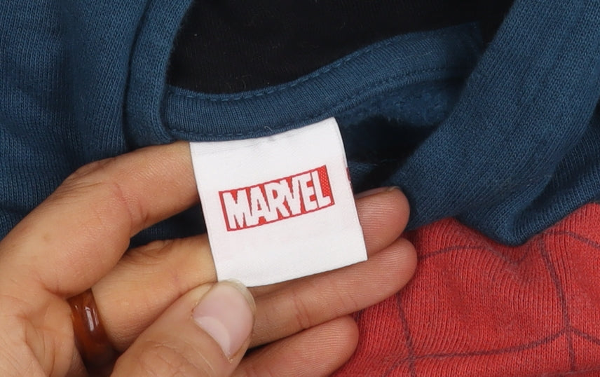 Marvel Spider-Man Boys Blue Hoodie Age 9 Years