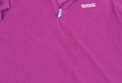 Regatta Women's Red Pullover Fleece Zip Sweatshirt Size 16