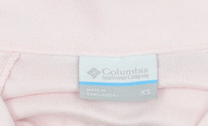 Columbia Women's Pink Fleece 1/2 Zip Pullover XS