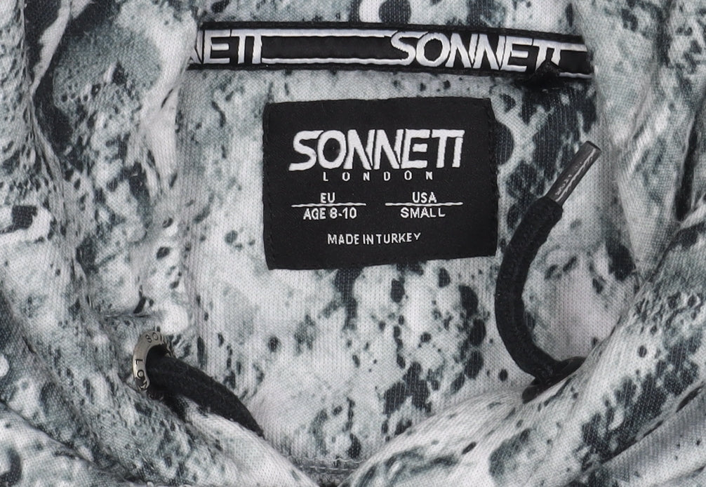 Sonneti Boys Grey Graphic Print Hoodie 8-10 Years